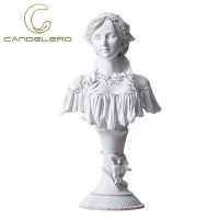 Resin Bust Sculpture Woman Nordic Statue Figure Decoration Venus Desktop Accessories Vintage Home Decor Elegant WomenS Ornament