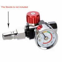 1/4 quot; Adjustable Air Regulator Bar Pressure Gauge Professional Airbrush Pressure Regulating Valve Sprayer Tool