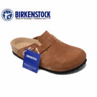 Birkenstocks Boston Mens/Female Classic Cork Dark brown suede slippers 34-46