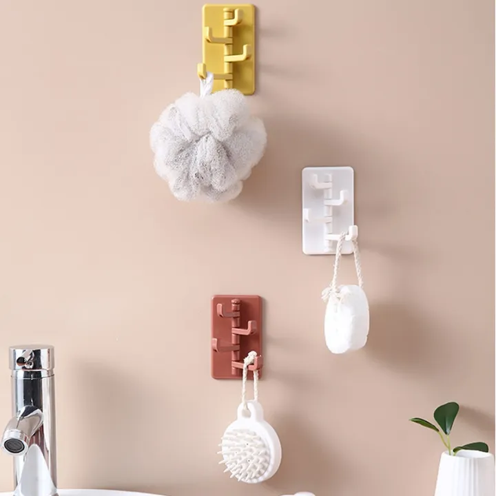 multifunctional-bathroom-hook-without-perforation-traceless-hanger-rotating-hook-powerful-4-branch-rotating-hook-kitchen-storage