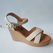 GIày SanDal Đế Xuồng Nữ BIGBEN Da Bò Thật Cao Cấp