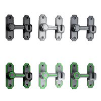 Barn Door Lock 90/180 Degree Gate Latches Zinc-Alloy Right Angle Door Lock Latch-Barn Door Hasp-Latch for Push-Sliding