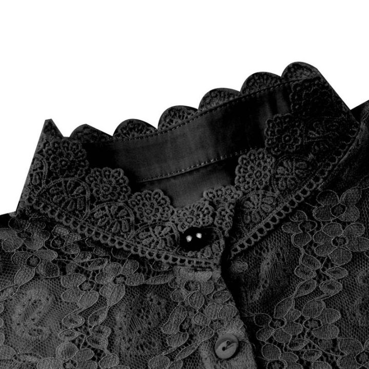 hollow-lace-fake-collar-new-wild-beautiful-decorative-pearl-buckle-fashion-fake-collar-double-fabric-women-clothing-accessories