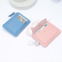 【CC】♤❡  ID Card Holder Color Bank Credit Slot Wallet Men Cover Minimalist Purse Coins