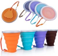 Silicone Foldable Cup Collapsible Telescopic Cute Water Bottle Outdoor Travel Children Cups Teacups Ware Jug Drink Water Copa