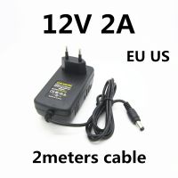 อะแดปเตอร์ชาร์จไฟพาวเวอร์ซัพพลาย2M 6.5ft DC 12 V 2A 12 V สำหรับ Viltrox 116T 116B 132T 132B ไฟ LED จอ DC-70