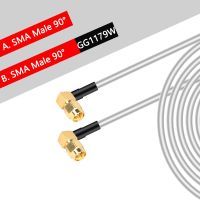 SMA ตัวผู้ไปยัง SMA ตัวผู้50ohm 1M 2M 5M 10M 20M สายโคแอกเซียลปลั๊ก SMA อะแดปเตอร์ปลั๊กต่อสายไฟฟ้าเสาอากาศ WiFi หางเปีย