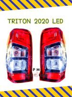 ไฟท้าย MITSUBISHI TRITON 2019 2020 2021 LED มิตซูบิชิ ไทรทัน (แอลอีดี) พร้อมขั้ว และหลอดไฟ