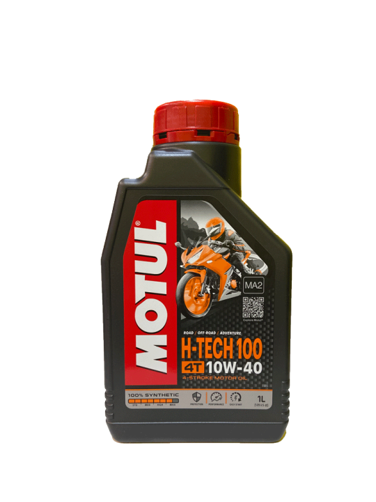 น้ำมันเครื่อง-10w40-motul-h-tech-100-synthetic-sae-10w-40-ma2-น้ำมันเครื่องสังเคราะห์100-เกรดพรีเมียมสำหรับรถจักรยานยนต์-4-จังหวะ