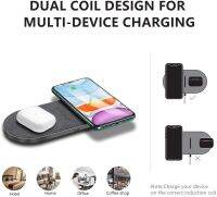 40W Fast Dual 2 In 1 Wireless Charger Pad สำหรับ 3 Pro 8 X XS XR 11 12 13 14 Samsung S22 S21 Induction Charging