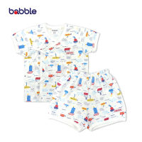 [สมนาคุณ งดจำหน่าย] BABBLE ชุดเด็กแรกเกิด 0-3 เดือน ผ้าฝ้าย100% ระบายอากาศได้ดี ชุดเสื้อป้ายแขนสั้น มูลค่าชิ้นละ 300.- (คละลาย)