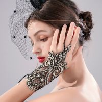 ∏▣ Black Grey Gloves Wedding Bridal Accessories Summer Elegant and Simple