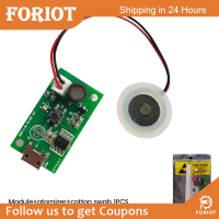 Foriot Foriot เครื่องทำการพ่นฉีดแบบอัลตราโซนิคเครื่องพ่นหมอกขนาด20มม. 113กิโลเฮิรตซ์เครื่องทำความชื้นแบบทำมือพร้อมโมดูลเครื่องความชื้น USB แบบมินิ DC3-12V