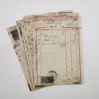 【hot】☄✁  50 pcs Antique Receipt Background Collage Scrapbooking Material paper Card Making No Memo Stationery