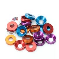 Color aluminum alloy washer M2 M2.5 M3 M4 M5 M6 M8 Anodized countersunk head bolt washer gasket