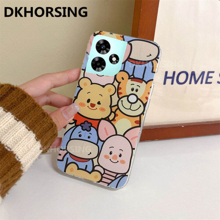 dkhorsing-2023ปลอกอ่อนใหม่สำหรับ-c53-realme-การ์ตูนน่ารักลายหมี-kt-เคส-realmec53เคสโทรศัพท์แบบใสกันกระแทก