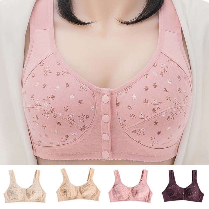 High Quality Women Bras Push up Female Wire Free Front Button Bra