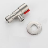 1PC Female G1/2 To Male 1/2 Angle Valve 304 Stainless Steel Bathroom Kitchen Toilet Water Stop Triangle Valve