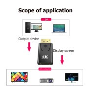 Bộ Chuyển Đổi Tương Thích 4K Hiển Thị Cho HDMI Bộ Chuyển Đổi Cổng Hiển Thị