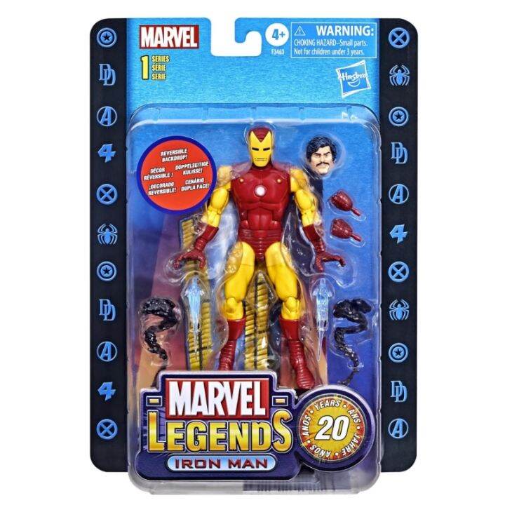 hasbro-marvel-legends-เหล็ก20th-ฟิกเกอร์อนิเมะครบรอบตุ๊กตาขยับแขนขาได้ของขวัญวันเกิดสำหรับเด็กของเล่นสไตล์-toybiz