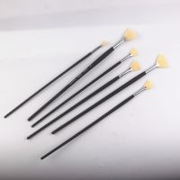 Hang qiao shop6Pcs Artist Soft Anti Shedding Nylon Hair Paint Brush Set Acrylic Watercolor Oil Painting Brush