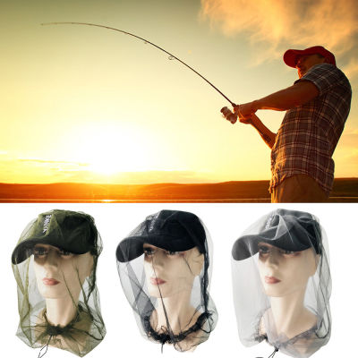[hot]Outdoor Mesh Cap Survival Anti Mosquito Bug Bee Insect Mesh Hat Head Face Protect Net Cover Travel Protector Camping Equipment