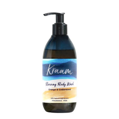 Kraam สบู่เหลวอาบน้ำสูตรธรรมชาติ ส้ม&amp;ไม้ซีดาร์ Reviving Body Wash Orange &amp; Cedarwood (290 ml)