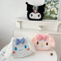 Kuromi ตุ๊กตาสัตว์อะนิเมะกระเป๋าตุ๊กตาสะพายไหล่นุ่มลายดนตรี Cinnamoroll Plushie ตุ๊กตากระเป๋าถือขนาดใหญ่นุ่มของขวัญสำหรับเด็กผู้หญิง