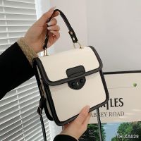 ♟┅☄ Bag womens fashion contrast color Messenger bag casual all-match portable shoulder trend small square