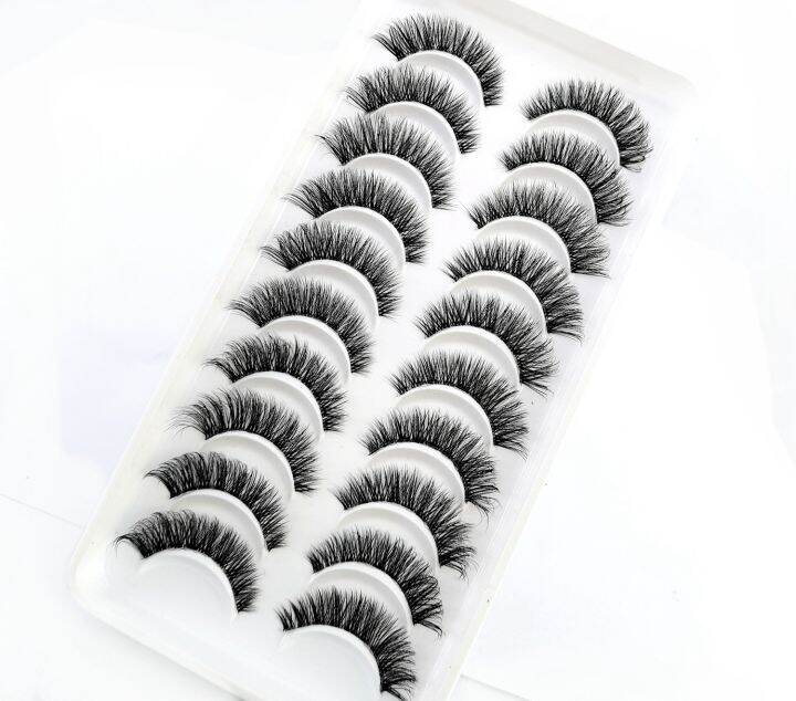 5-10-pairs-invisible-band-lashes-3d-mink-strip-lashes-reusable-false-eyelashes-crisscross-dramatic-lashes-lightweight-eyelashes