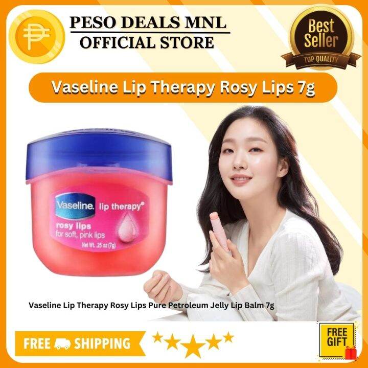 Vaseline Lip Therapy Rosy Lips Pure Petroleum Jelly Lip Balm 7g | Lazada PH