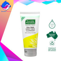 Thursday Plantation Tea Tree Daily Face Cleanser 75ml เทริสเดย์ แพลนเทชั่น ที ทรี เดลี่ เฟช คลีนเซอร์ ผลิตภัณฑ์ทำความสะอาดผิวหน้า (1หลอด/75มล.)