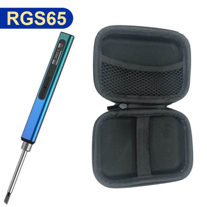 ronguan-ชุดเครื่องเชื่อมเหล็กไฟฟ้า-rgs65-pd-65w-ดินสอลักษณะโลหะเครื่องมือซ่อมแซมแบบพกพาหัวแร้ง-hs-01ปลาย-sh72