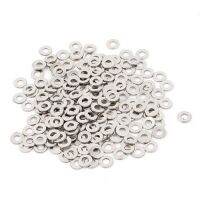 ﹍✗ 200pcs 2mmx4mmx0.7mm Spring Screw Flat Metal Washer Spacer Fastener