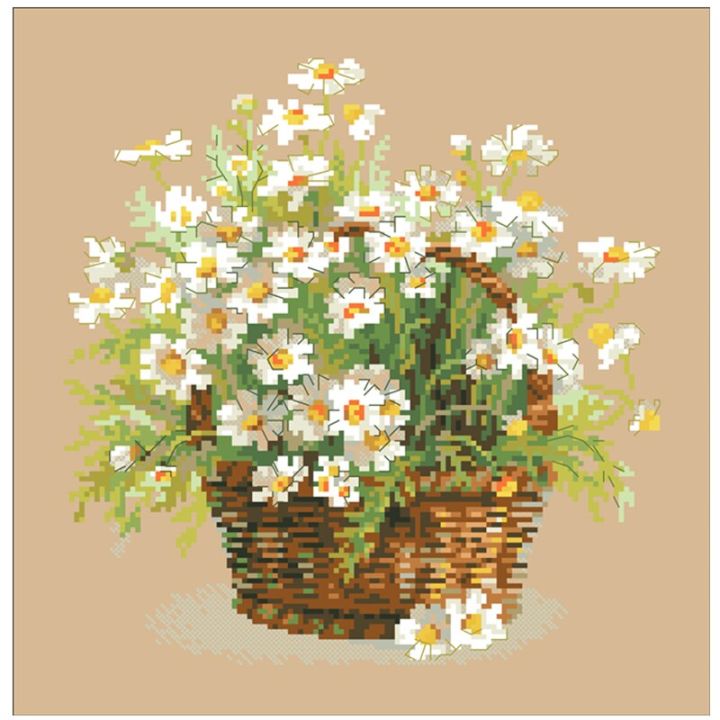 a-basket-of-white-daisies-cross-stitch-kit-flower-pattern-design-18ct-14ct-11ct-linen-flaxen-canvas-embroidery-diy-needlework-needlework
