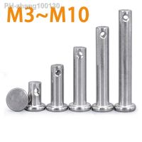 【DT】hot！ M4 M5 304Stainless 304 Shaft Flat Pins with Hole Positioning Cylindrical Clevis Bolt328