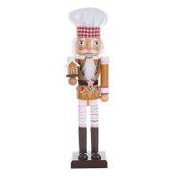 【A HOT】 ChefDecorNutcracker Figure OrnamentGingerbread ManWindowGifts Tabletop Decors