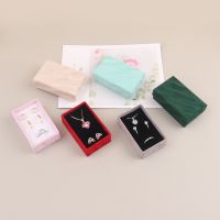 6pcs Velvet Jewelry Set Gift Box Ring Necklace Bracelets Earring Gift Packaging Boxes With Sponge Inside Rectangle