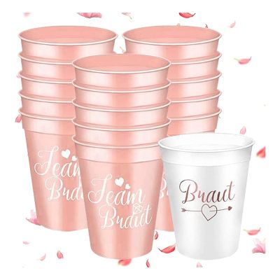 16 Piece Team Bride and Bride to Be Bachelorette Party Cups Bridal Maid Decorations Bachelorette Party Cups Party Decoration