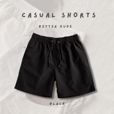 พร้อมส่ง ! กางเกงขาสั้น CASUAL SHORTS ️ สีดำ (BLACK) 912