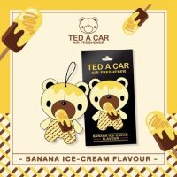 TED A CAR กลิ่น ไอติมกล้วย : แผ่นน้ำหอมปรับอากาศ ?สุดฮิต
