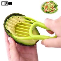 ๑ 3 In 1 Avocado Slicer Shea Corer Butter Fruit Peeler Cutter Pulp Separator Plastic Knife Kitchen Vegetable Tools Kitchen Gadgets