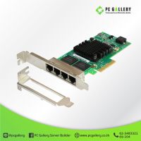 แลนการ์ด LAN CARD PCIe I350-T4 4port RJ45 1GbE Chipset Intel ( x4 ) ( ประกัน 1 ปี ) / PC Gallery