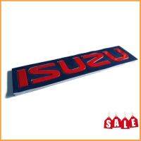 แผ่นป้ายโลโก้ติดรถยนต์ LOGO ISUZU สีแดงติดท้ายรถกะบะดราก้อนอาย ราคาดีที่สุด จบในที่เดียว**การันตีคุณภาพ***