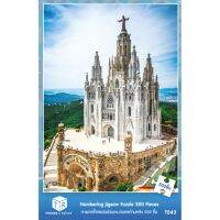 Jigsaw Puzzle ตัวต่อจิ๊กซอว์ 500 ชิ้น T043 Architecture สิ่งก่อสร้าง Tibidabo Church Barcelona รูปโบสต์ติบิดาโบ ประเทศบาร์เซโลนา MagicLand6