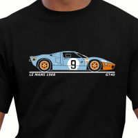 Race Retro Classic 1968 Le Mans Gt40 Racing Car T-Shirt 2019 Hip Hop Men Cotton Short Sleeve T Shirt Personalized T Shirts