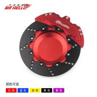 hot！【DT】☒  Car Ashtray Modification Parts Aluminum Alloy Brake Disc Rotating with logo