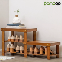 ชั้นวางรองเท้า ชั้นใส่รองเท้า ชั้นไม้ ชั้นไม้วางรองเท้า ชั้นไม้ไผ่ Shoe rack (BA-N220)