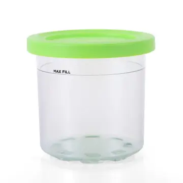 Replacement for Ninja Creami Pints and Lids - NC501, with Ninja NC501 NC500  Series Creami Deluxe ice Cream Makers, Creami Pint Containers with Leak  Proof Lids, Dishwasher Safe 