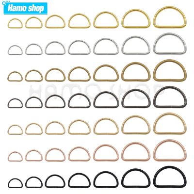 【YF】 20-1000pcs Metal D Ring Adjustable Buckle Clasp For Webbing Backpacks Straps Bags Cat Dog Collar Chain Buckles Accessorie